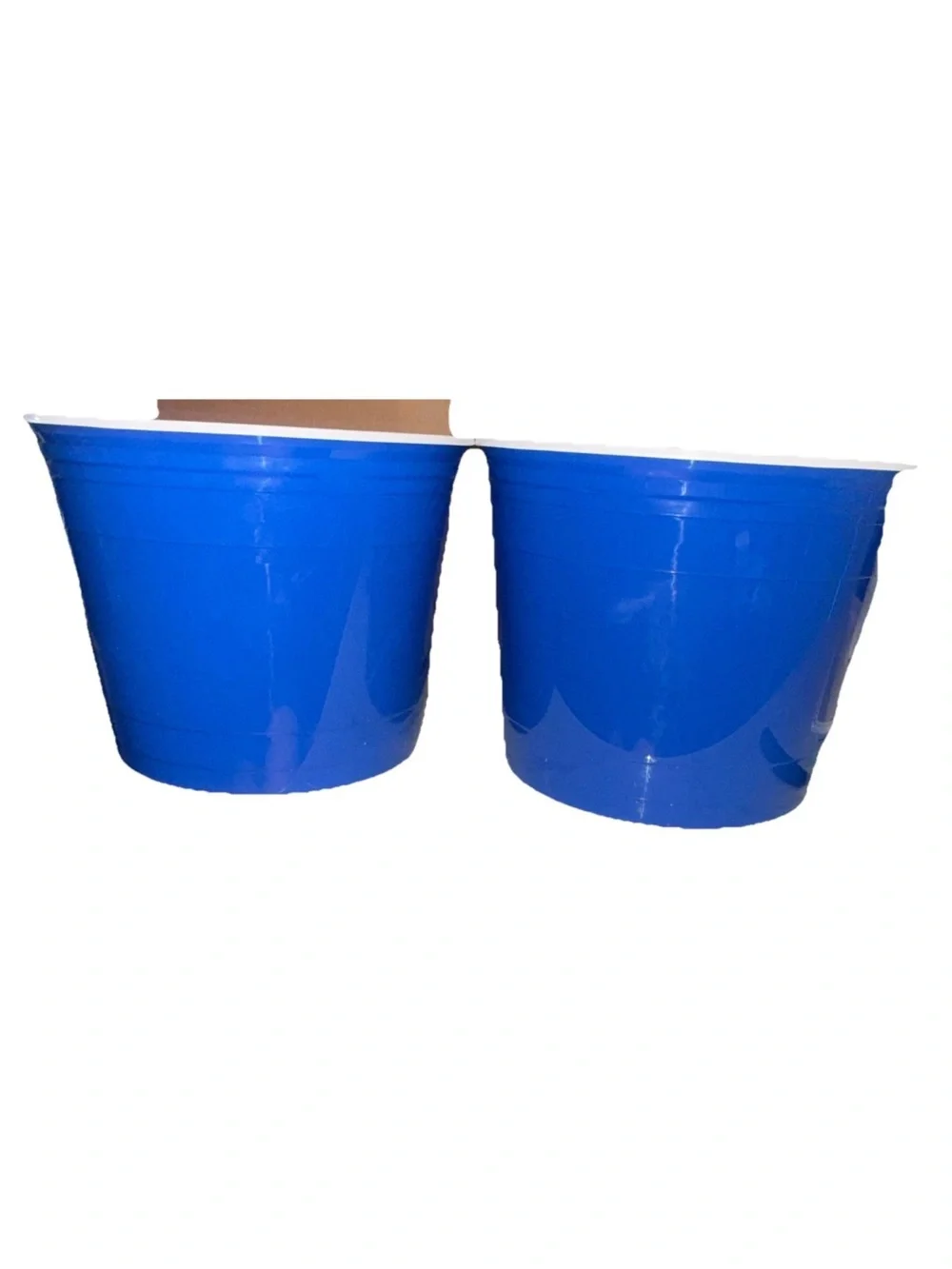 3 Pack Heavy-Duty Blue Disposable Party Bucket - Multipurpose Serve & Chill